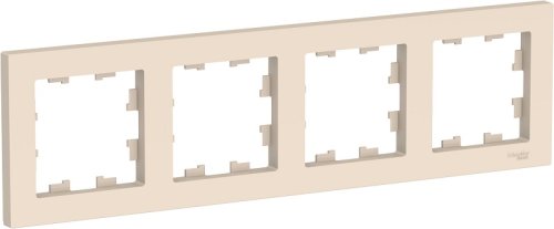 Рамка универсальная Systeme Electric AtlasDesign 4-м. бежевый картинка